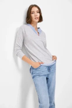 Women'secret Camiseta Rayas Bimateria -Women'secret Soldes Magasin P 007670647D1