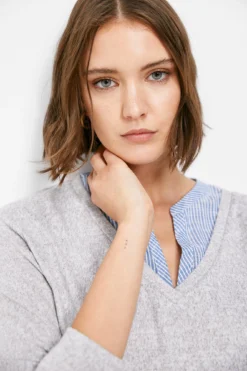 Women'secret Camiseta Rayas Bimateria -Women'secret Soldes Magasin P 007670647D2