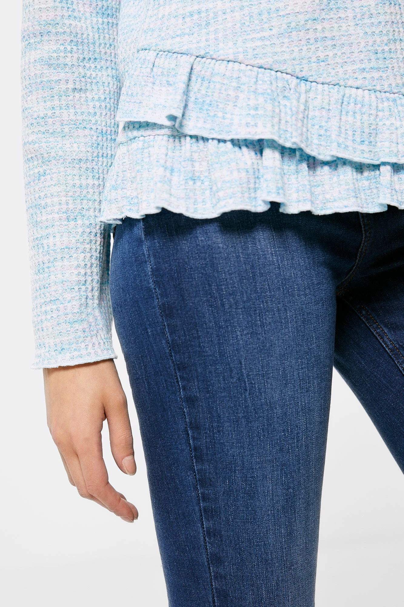 Women'secret Camiseta Punto Cortado Volante 2 Women'secret Camiseta Punto Cortado Volante – Image 2