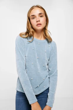 Women'secret Camiseta Chenilla Perlas