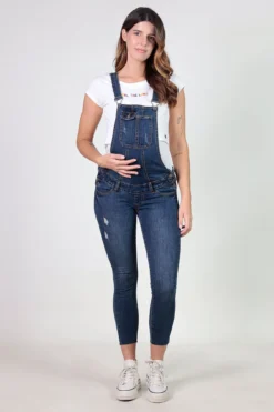 Women'secret Peto Vaquero Maternity Largo Con Lavado Roto