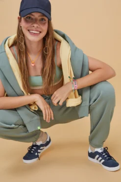 Women'secret Pantalón Largo Jogger Felpa Verde -Women'secret Soldes Magasin P 167611421D5