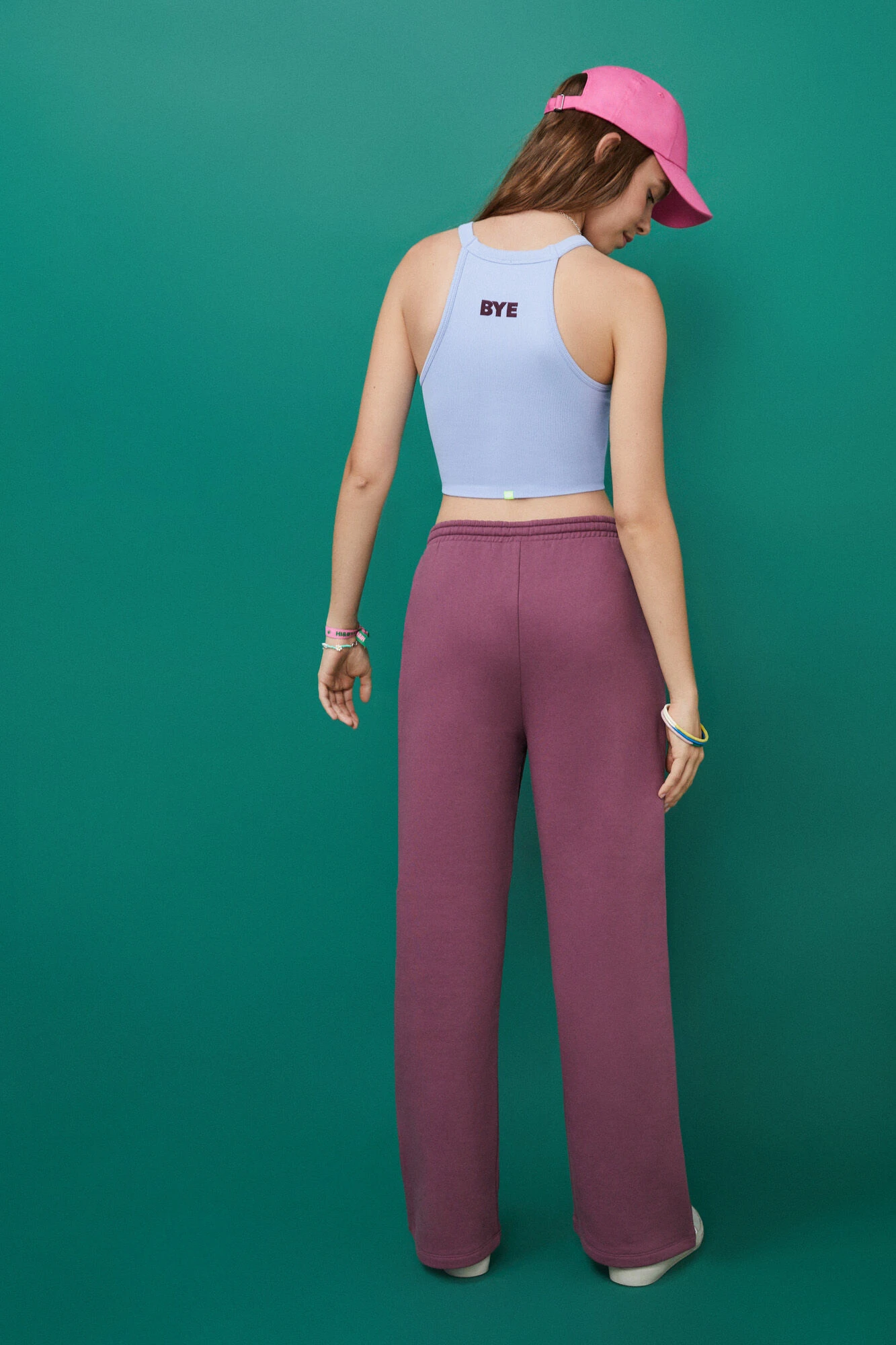 Women'secret Pantalón Largo Flare Felpa Burdeos 7 Women'secret Pantalón Largo Flare Felpa Burdeos – Image 7