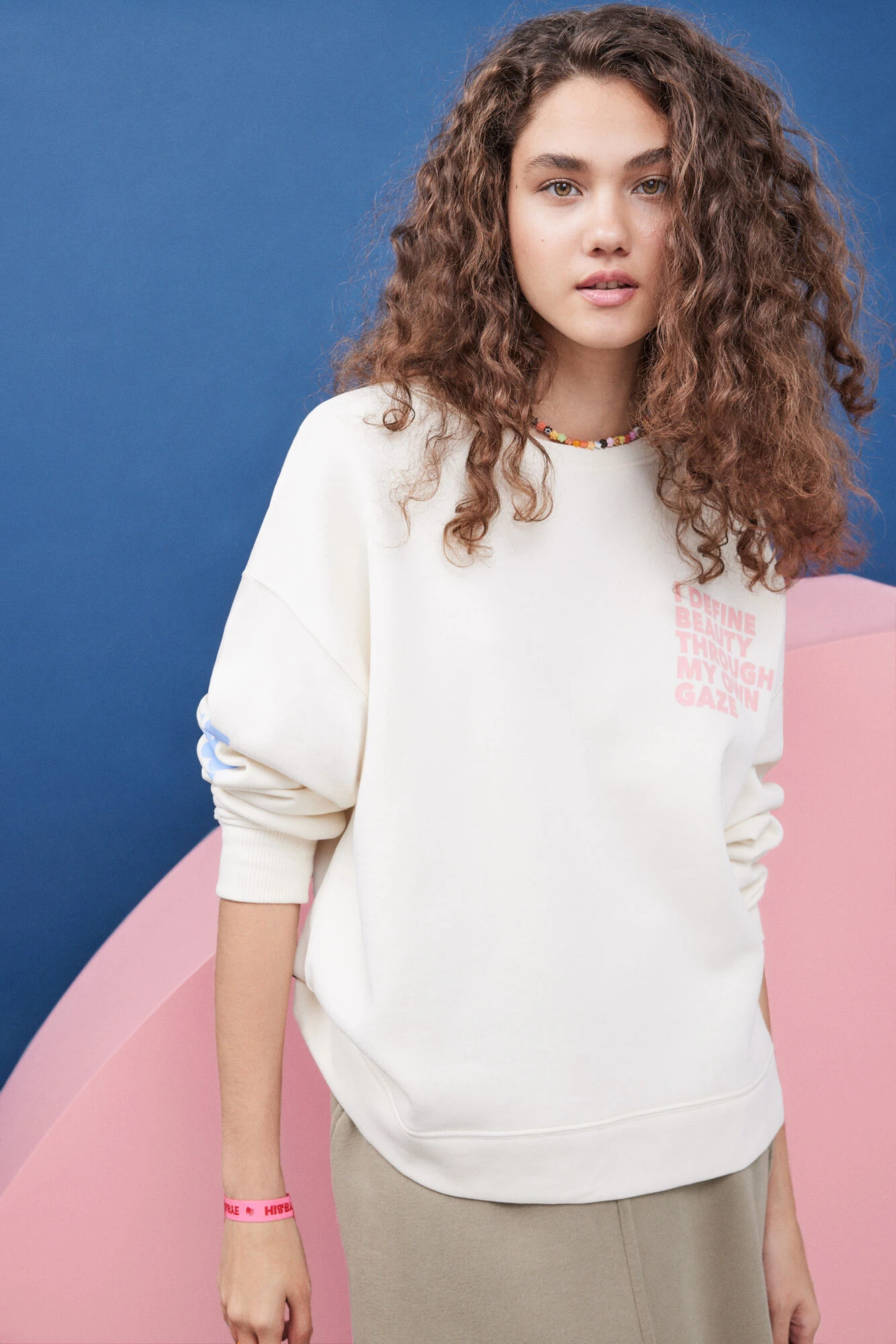 Women'secret Sudadera Felpa Blanco Logo Manga 5 Women'secret Sudadera Felpa Blanco Logo Manga – Image 5