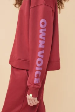 Women'secret Sudadera Felpa Rojo Logo Manga -Women'secret Soldes Magasin P 169600760D2