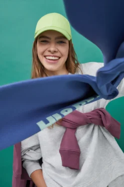 Women'secret Sudadera Felpa Gris Logo Manga