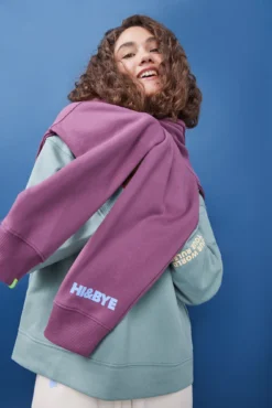 Women'secret Sudadera Felpa Verde Logo Manga -Women'secret Soldes Magasin P 169600921D6