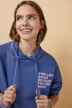 Women'secret Sudadera Capucha Felpa Azul Logo 12 Women'secret Sudadera Capucha Felpa Azul Logo -Women'secret Soldes Magasin P 169601117D3