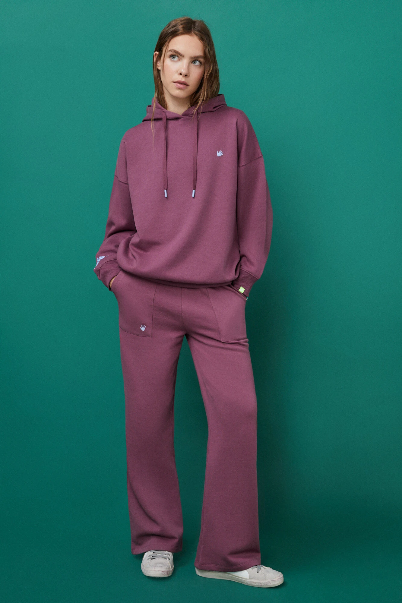 Women'secret Sudadera Capucha Felpa Burdeos Logo 2 Women'secret Sudadera Capucha Felpa Burdeos Logo – Image 2