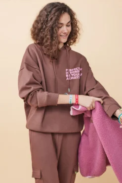 Women'secret Sudadera Capucha Felpa Marrón -Women'secret Soldes Magasin P 169602531D1