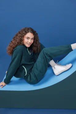 Women'secret Sudadera Corta Borreguito Verde -Women'secret Soldes Magasin P 169603020D1