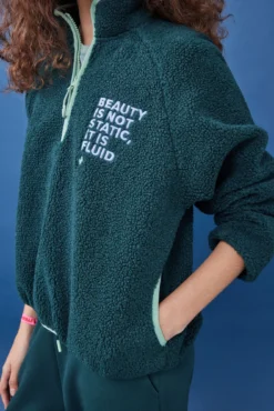 Women'secret Sudadera Corta Borreguito Verde -Women'secret Soldes Magasin P 169603020D5
