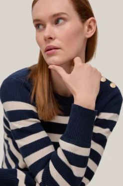 Women'secret Jersey De Rayas Con Boton Joya 9 Women'secret Jersey De Rayas Con Boton Joya -Women'secret Soldes Magasin P 351568310D1