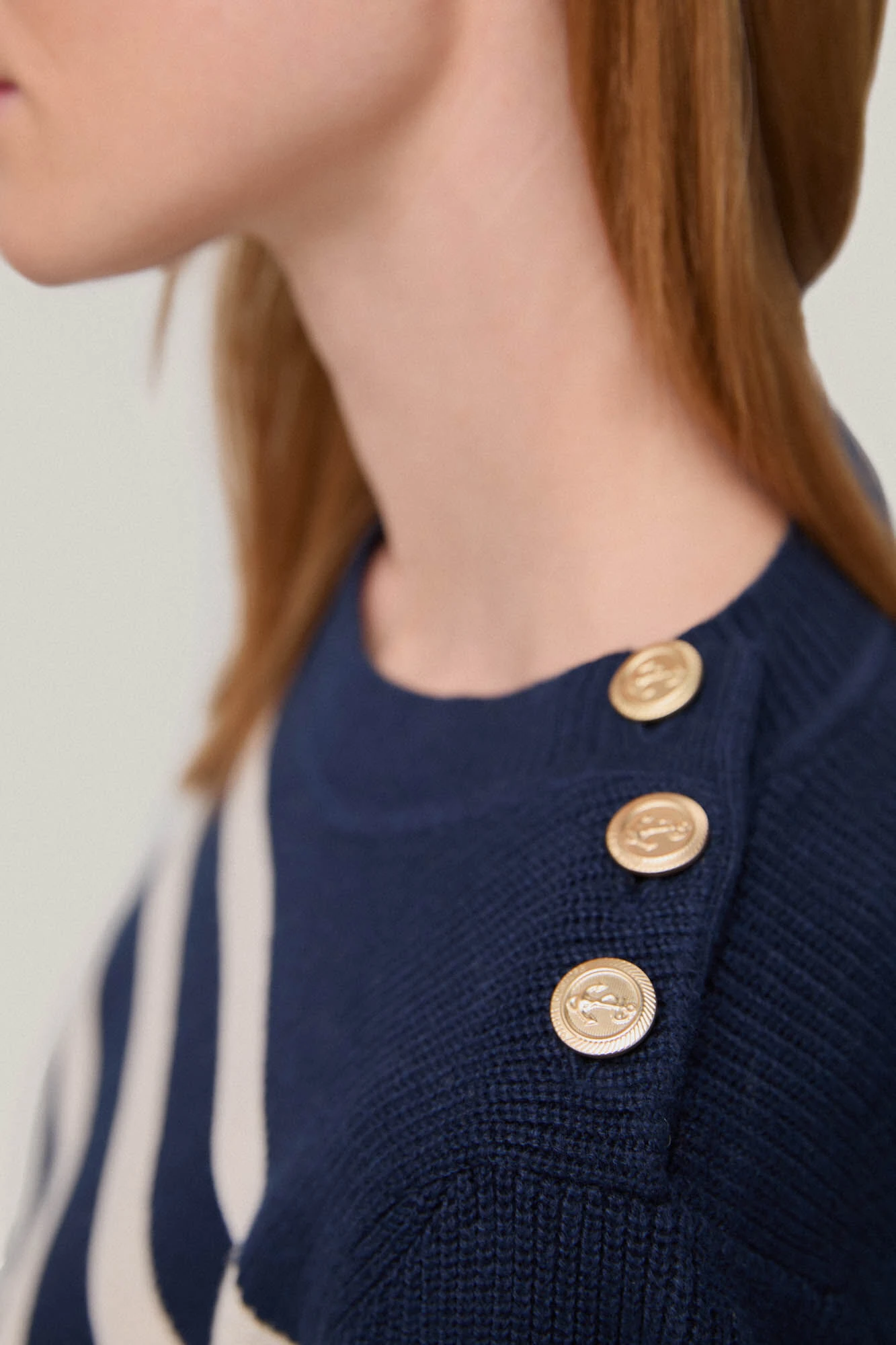 Women'secret Jersey De Rayas Con Boton Joya 7 Women'secret Jersey De Rayas Con Boton Joya – Image 7