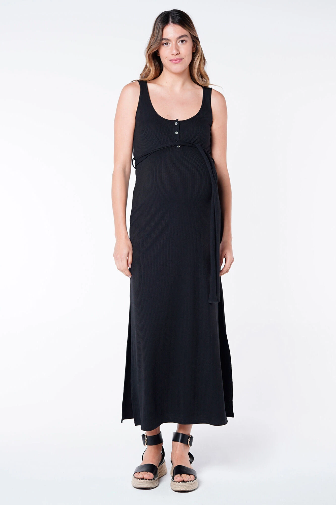 Women'secret Vestido Maternity Lactancia Largo Canalé 3 Women'secret Vestido Maternity Lactancia Largo Canalé – Image 3