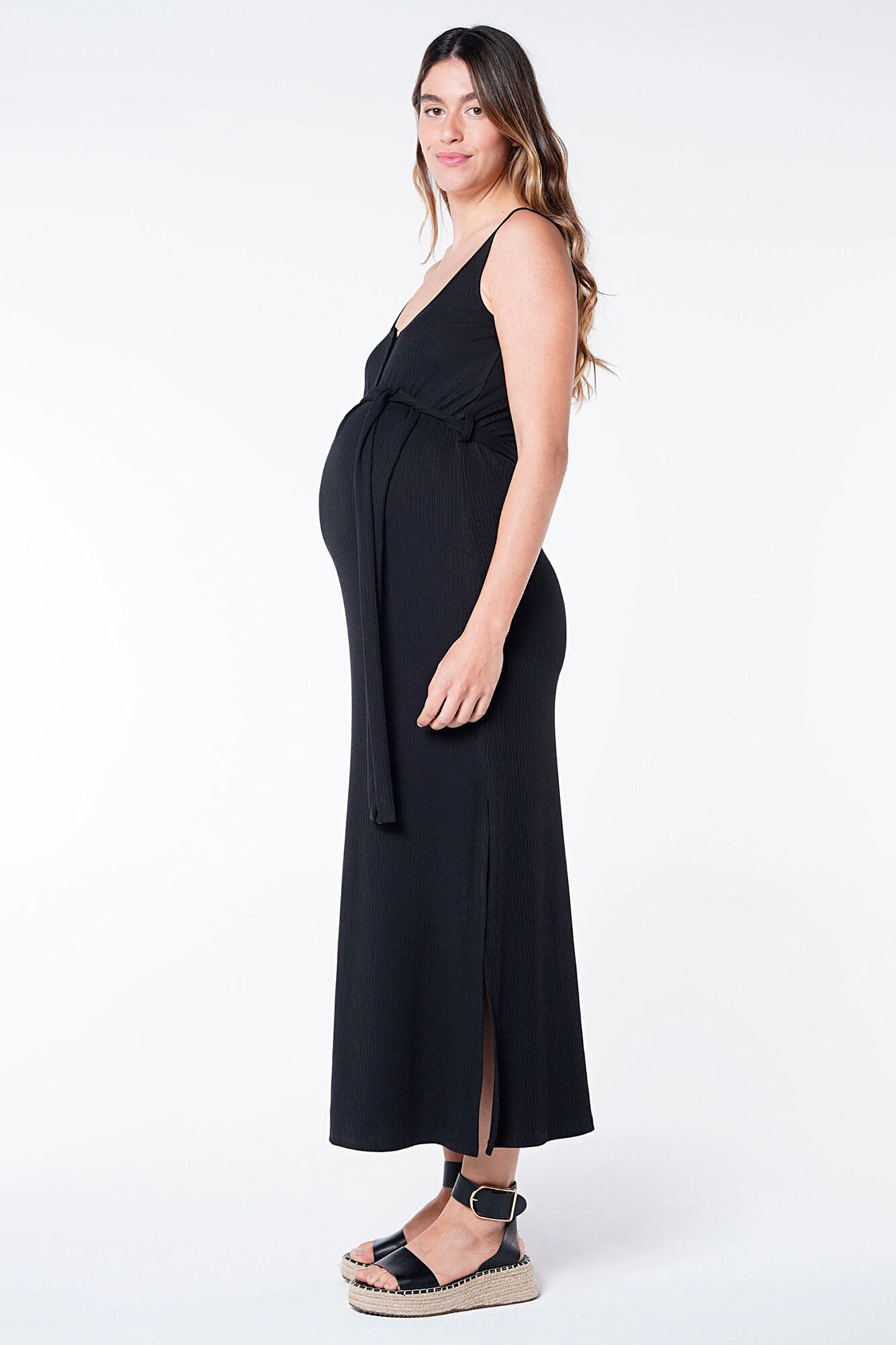 Women'secret Vestido Maternity Lactancia Largo Canalé 4 Women'secret Vestido Maternity Lactancia Largo Canalé – Image 4