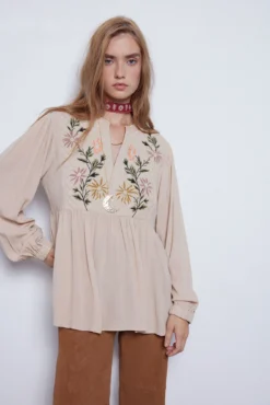 Women'secret Blusa Bordada -Women'secret Soldes Magasin P 431630199D1