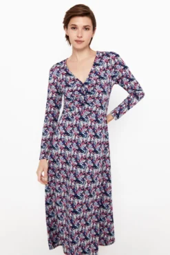 Women'secret Vestido Punto Estampado Frunce