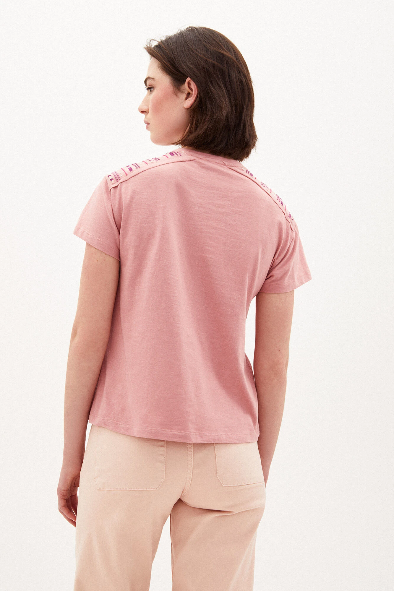 Women'secret Cindy Camiseta De Algodón Con Bordados 3 Women'secret Cindy Camiseta De Algodón Con Bordados – Image 3