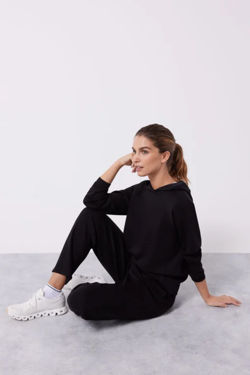 Women'secret Sudadera Capucha Tacto Suave Negro -Women'secret Soldes Magasin P 553000701FM