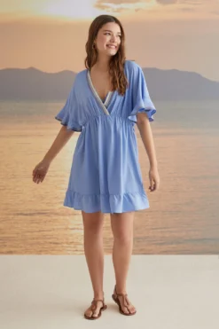 Women'secret Vestido Túnica Brillos Azul 8 Women'secret Vestido Túnica Brillos Azul -Women'secret Soldes Magasin P 554517313D1