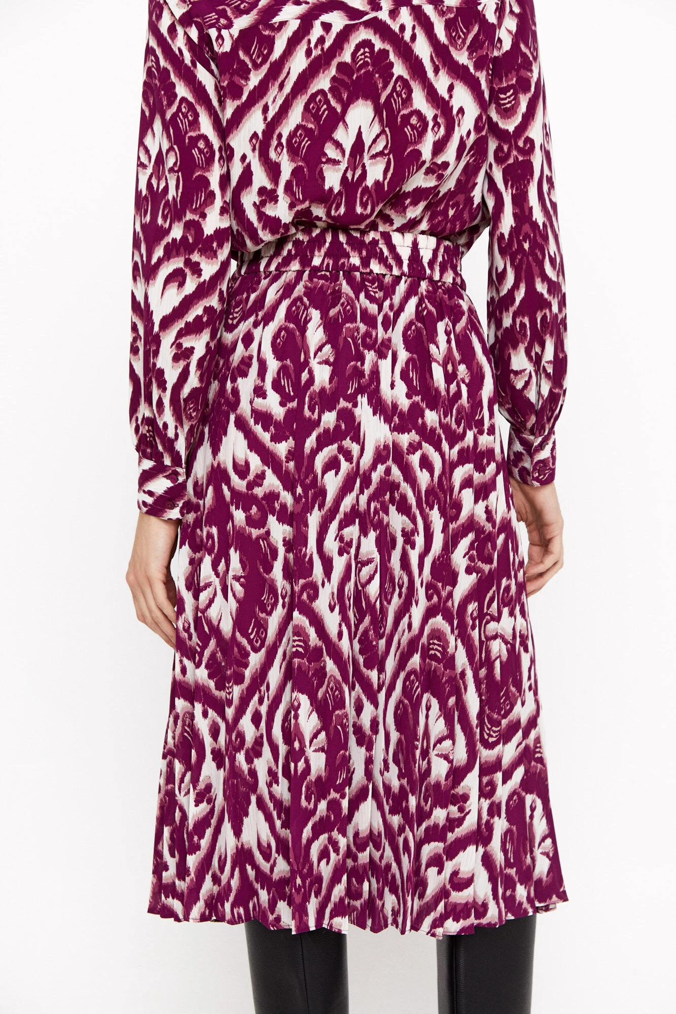 Women'secret Falda Midi Estampada Plisada 3 Women'secret Falda Midi Estampada Plisada – Image 3