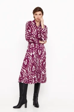 Women'secret Falda Midi Estampada Plisada