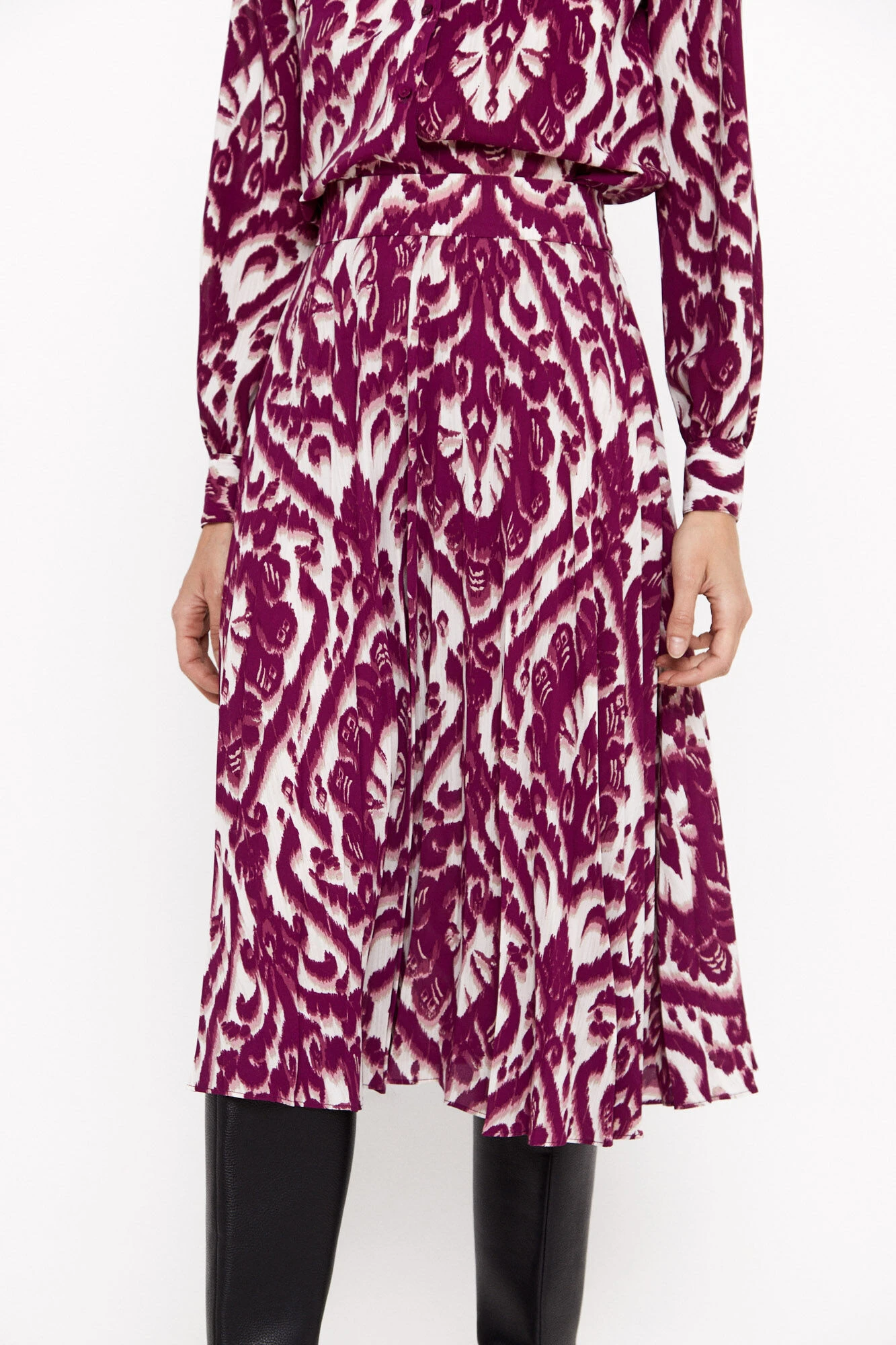 Women'secret Falda Midi Estampada Plisada 2 Women'secret Falda Midi Estampada Plisada – Image 2