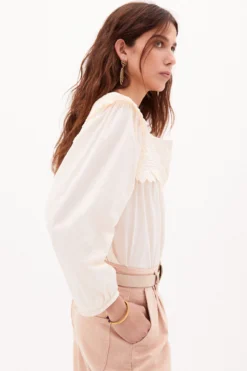 Women'secret Martina Blusa Romántica De Algodón