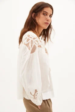 Women'secret Claire. Camisa De Algodón Romántica -Women'secret Soldes Magasin P 628649996D2