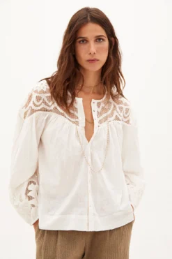 Women'secret Claire. Camisa De Algodón Romántica