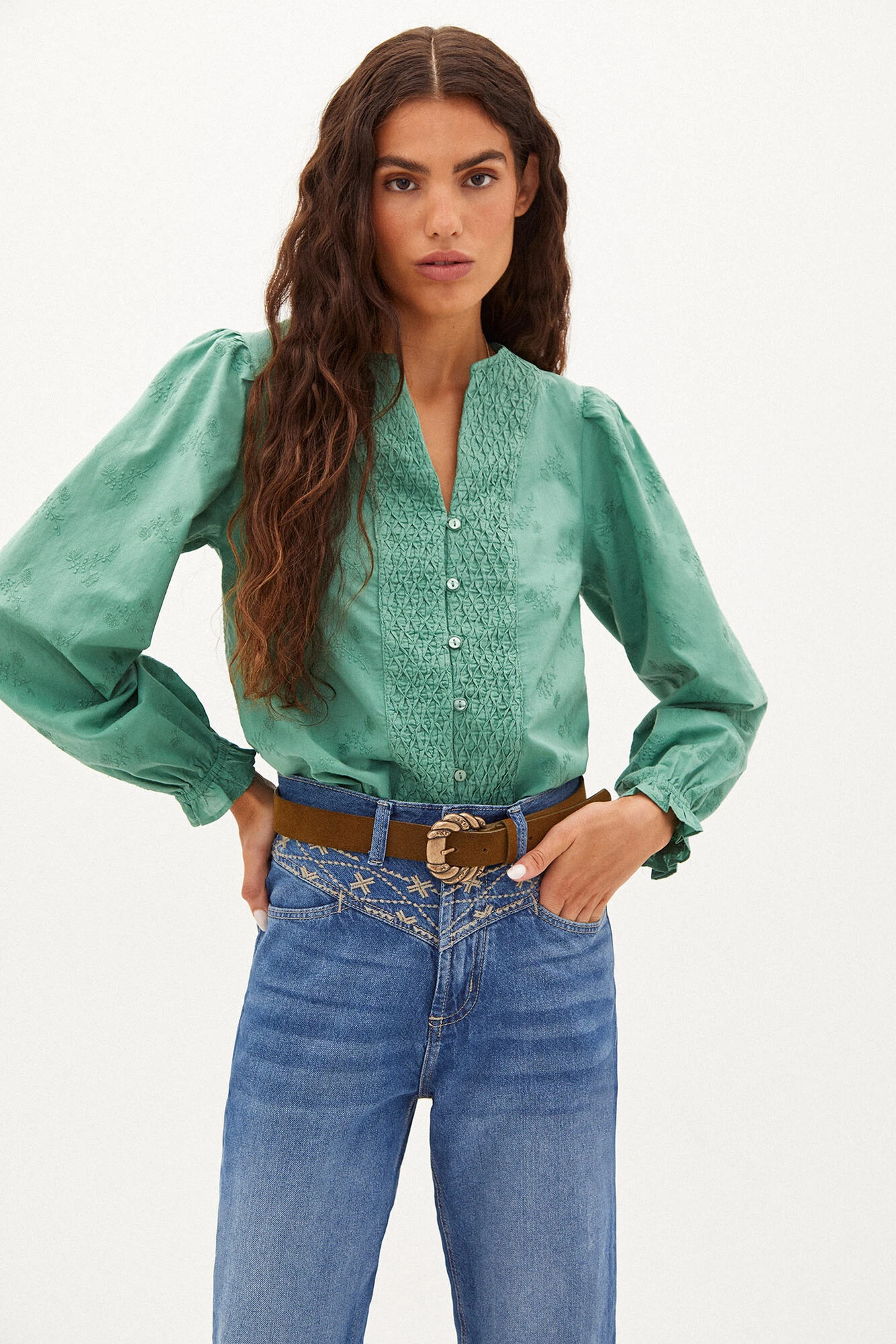 Women'secret Romina. Camisa De Algodón Bordada 1 Women'secret Romina. Camisa De Algodón Bordada