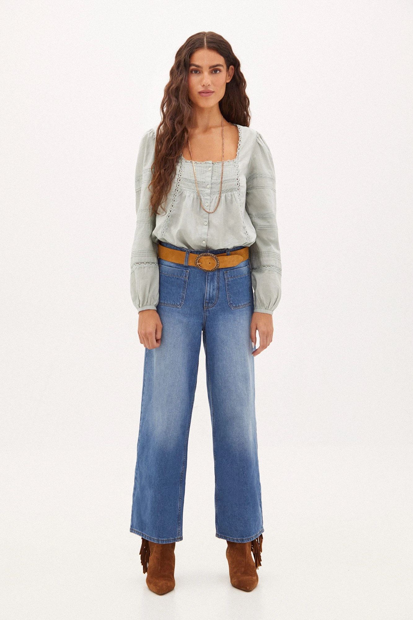 Women'secret Ramona. Blusa De Algodón Bordada 4 Women'secret Ramona. Blusa De Algodón Bordada – Image 4