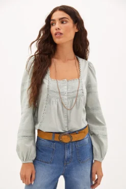 Women'secret Ramona. Blusa De Algodón Bordada