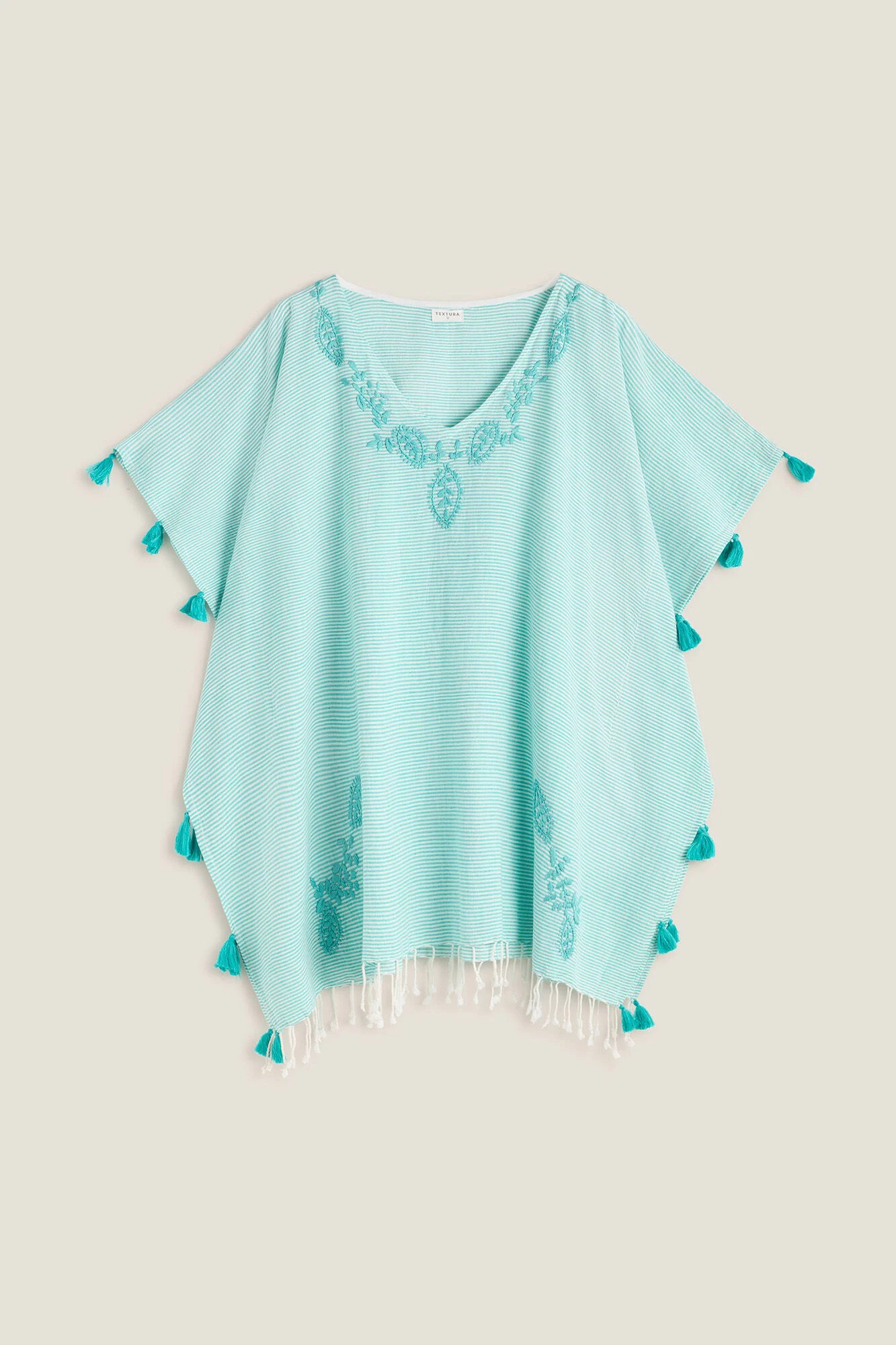 Women'secret Túnica Algodón Rayas Bordado 4 Women'secret Túnica Algodón Rayas Bordado – Image 4