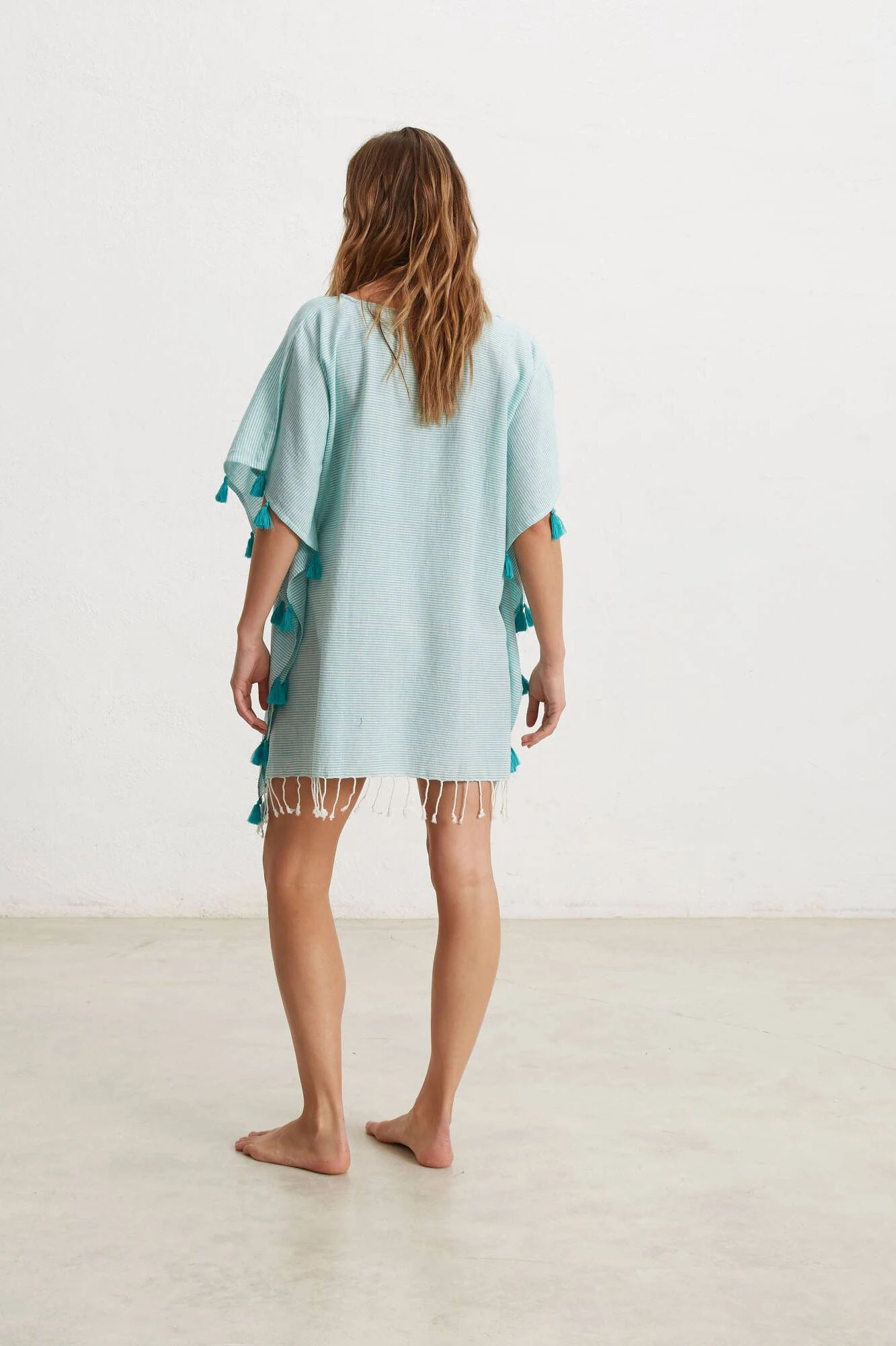 Women'secret Túnica Algodón Rayas Bordado 2 Women'secret Túnica Algodón Rayas Bordado – Image 2