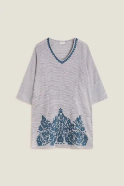 Women'secret Túnica Algodón Mil Rayas -Women'secret Soldes Magasin P 634590611D3