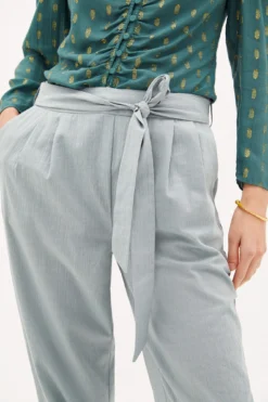 Women'secret Lea Pantalón Algodón Con Cinturón -Women'secret Soldes Magasin P 654503325D1