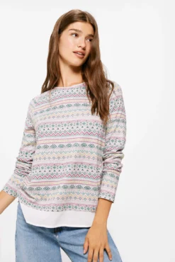 Women'secret Camiseta Bimateria Cenefas