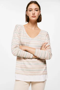 Women'secret Camiseta Bimateria Escote Pico