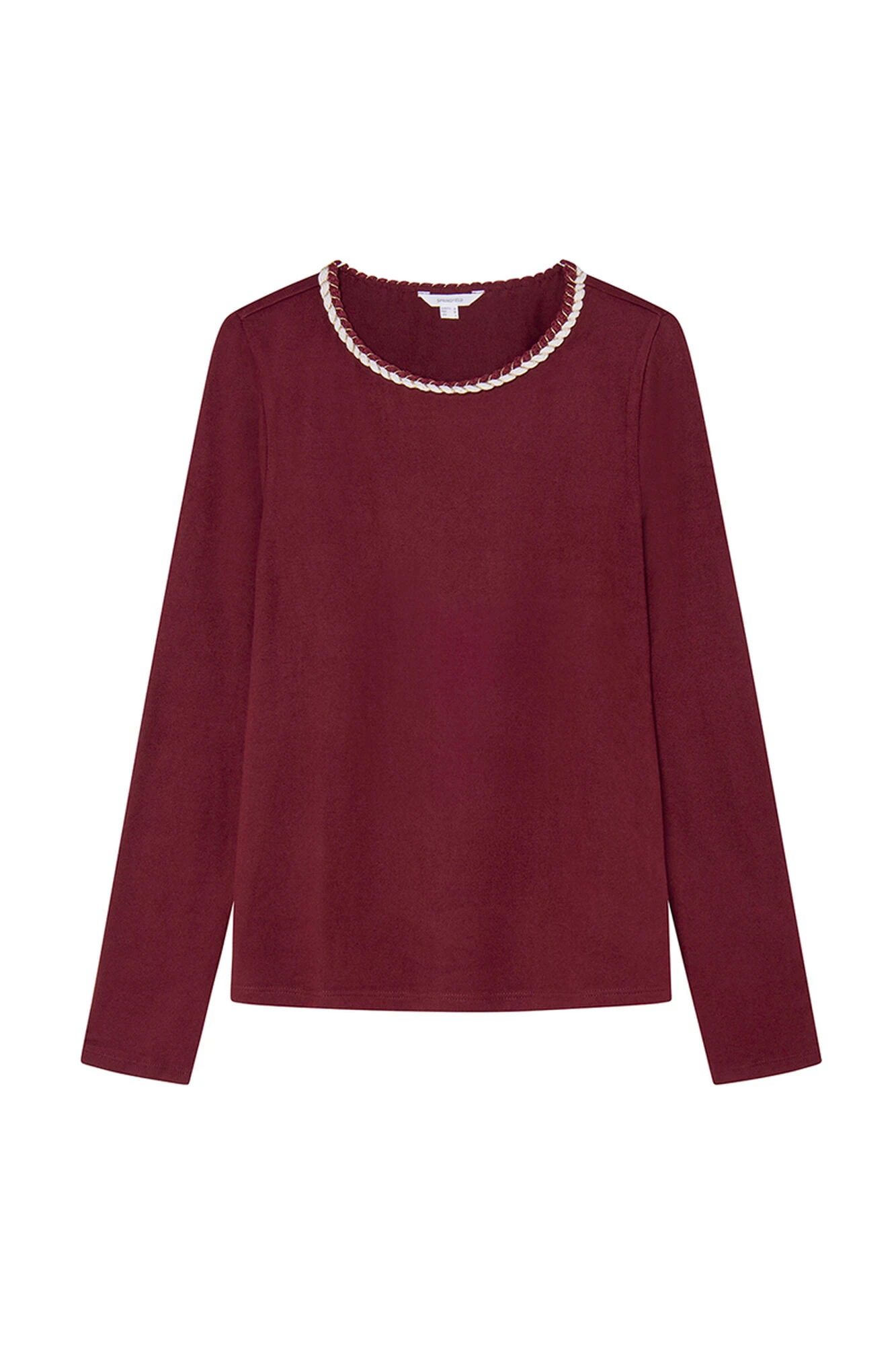 Women'secret Camiseta Cuello Trenza Bicolor 5 Women'secret Camiseta Cuello Trenza Bicolor – Image 5