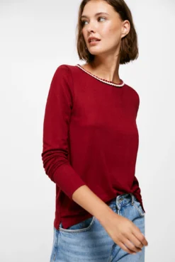 Women'secret Camiseta Cuello Trenza Bicolor