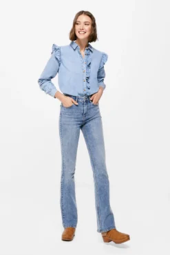 Women'secret Camisa Vaquera Volantes Lavado Sostenible 8 Women'secret Camisa Vaquera Volantes Lavado Sostenible -Women'secret Soldes Magasin P 679658714D2