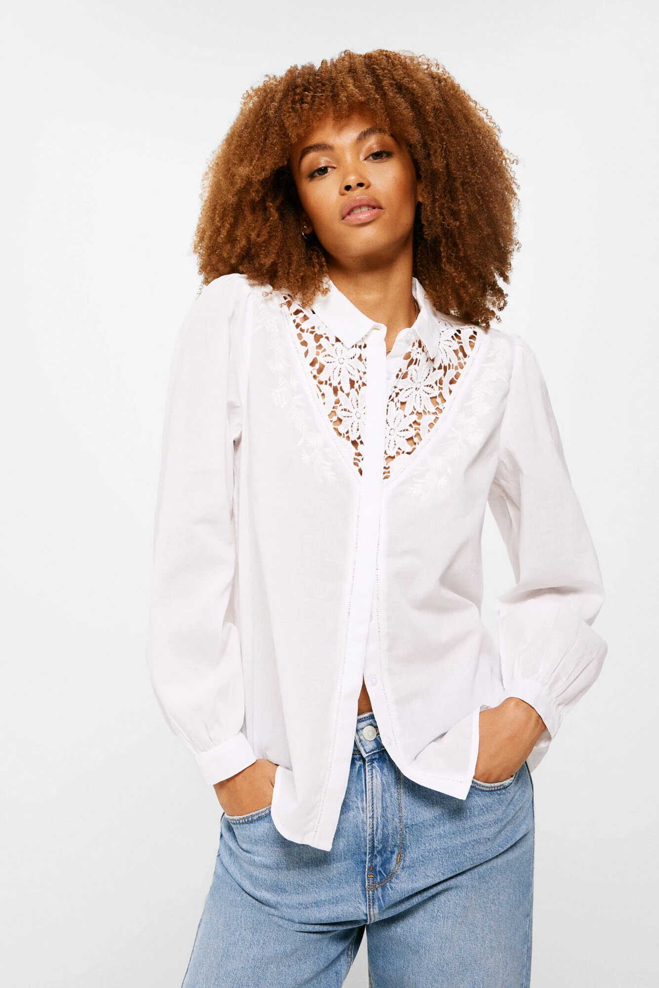 Women'secret Blusa Lace Flores 1 Women'secret Blusa Lace Flores