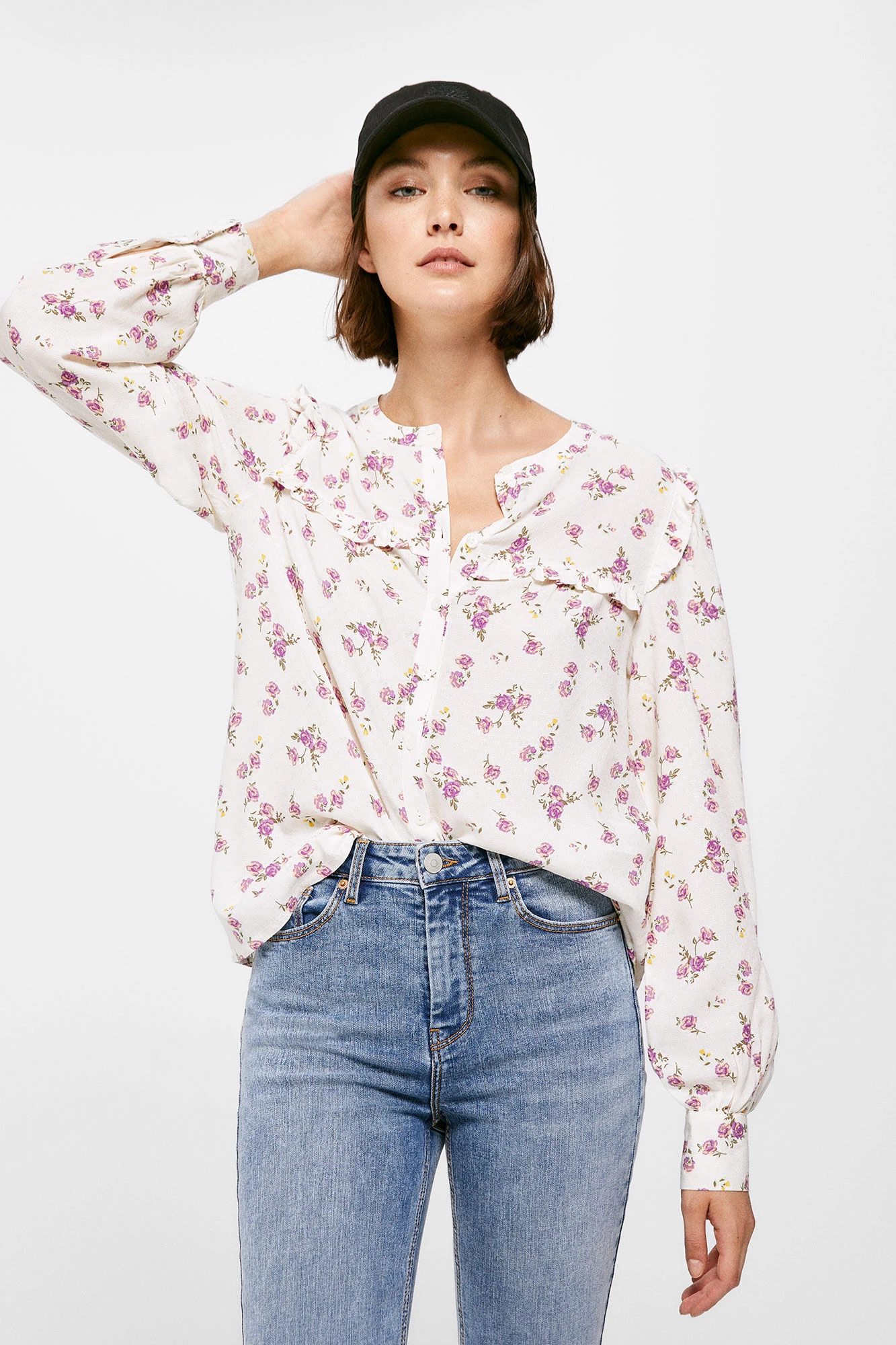 Women'secret Blusa Flores Volantes 1 Women'secret Blusa Flores Volantes