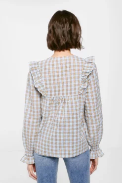 Women'secret Blusa Cuadros Bordados 11 Women'secret Blusa Cuadros Bordados -Women'secret Soldes Magasin P 679659816D4