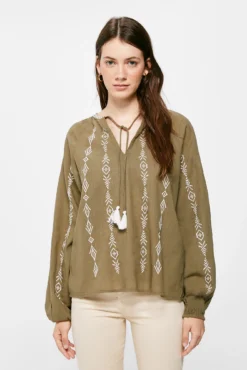 Women'secret Blusa Volumen Bordados