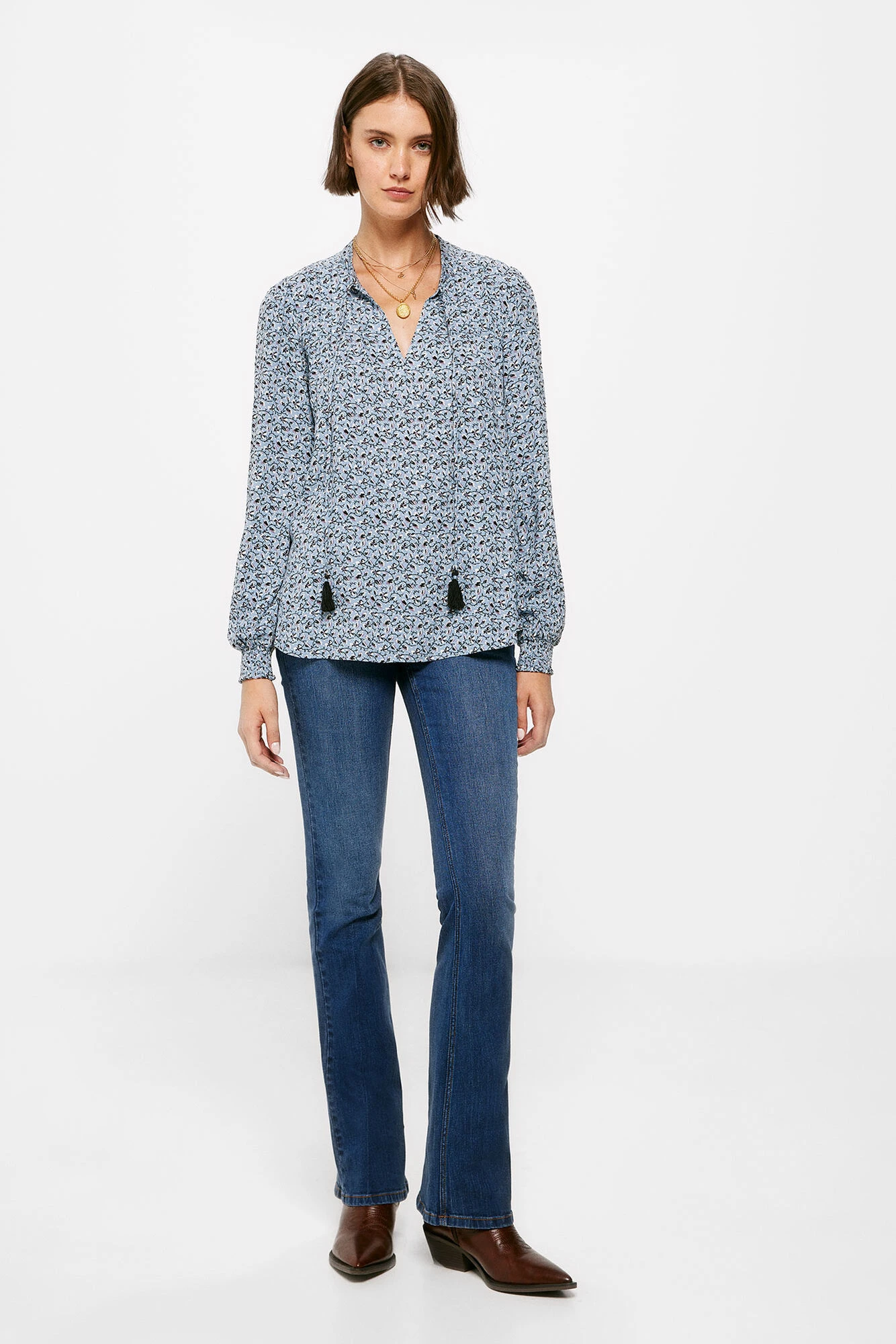 Women'secret Blusa Fluida Estampada 4 Women'secret Blusa Fluida Estampada – Image 4