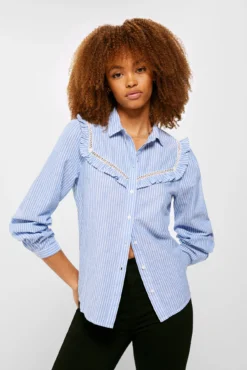 Women'secret Blusa Lace Volante -Women'secret Soldes Magasin P 679661117D2