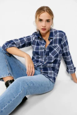 Women'secret Blusa Cuadros Azules 7 Women'secret Blusa Cuadros Azules -Women'secret Soldes Magasin P 679661711D2